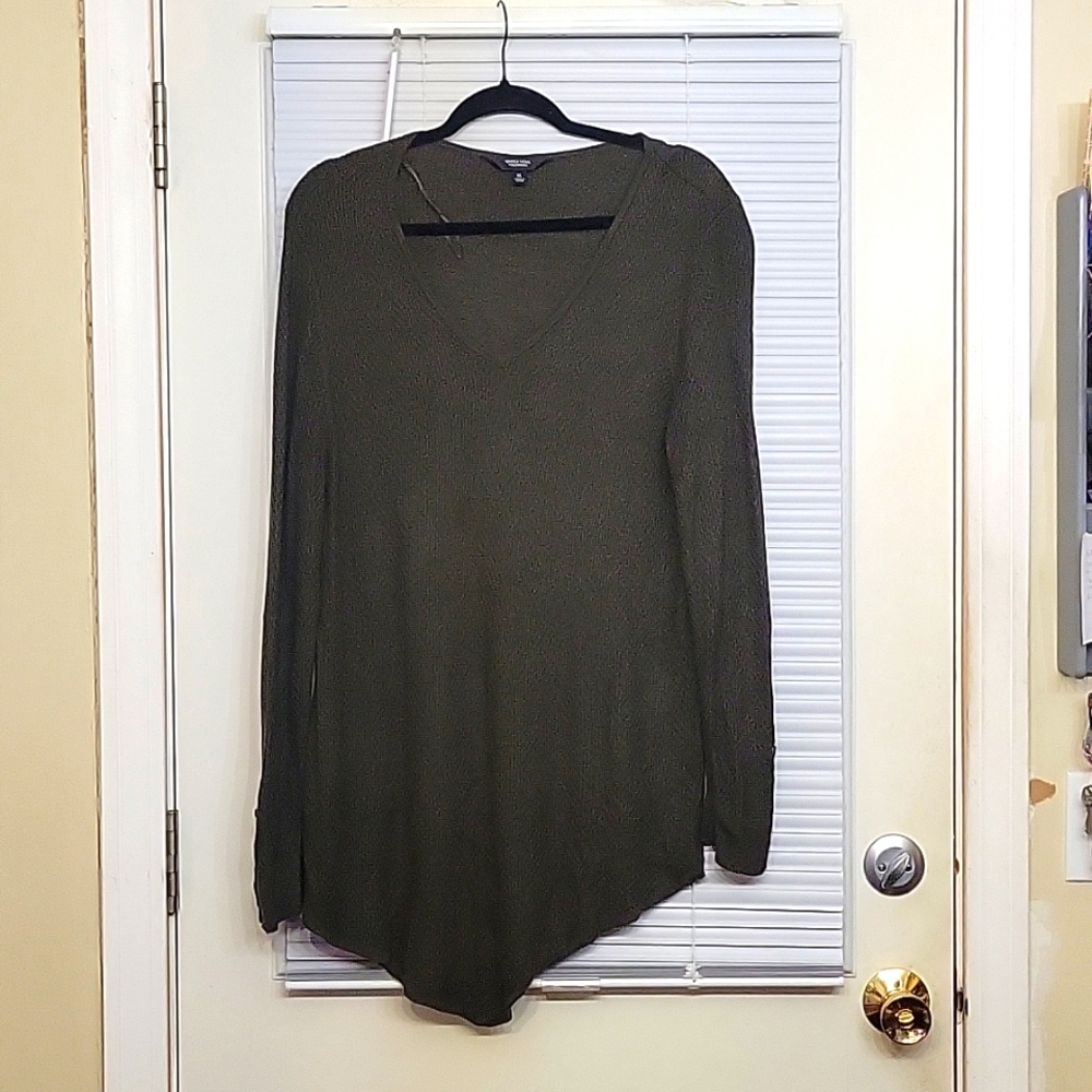 Simply Vera Vera Wang dark olive green tunic top XL